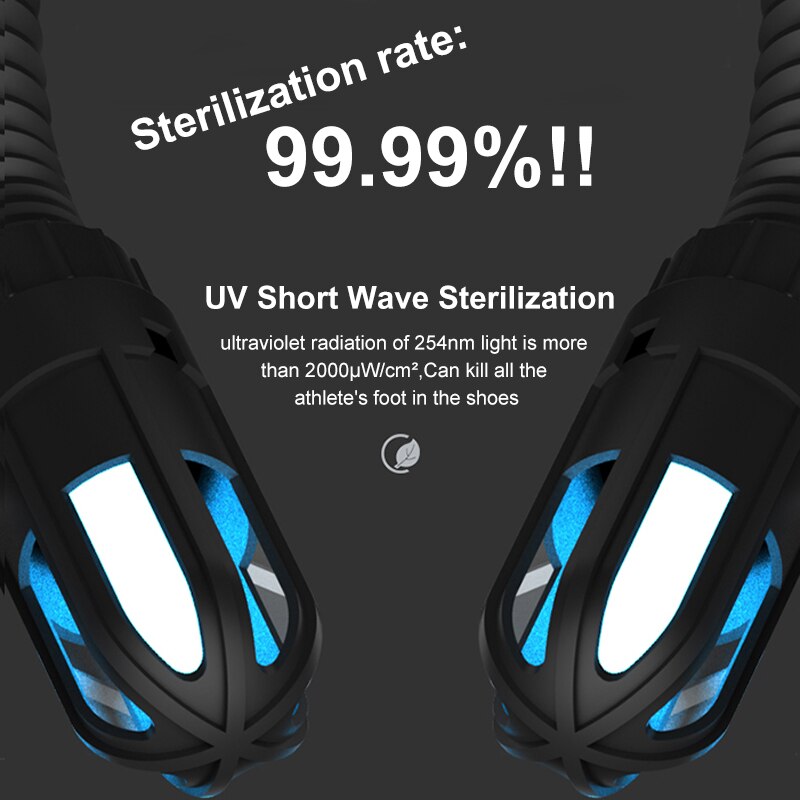Stérilisateur UV Pour Chaussures - Lampe Germicide 6W, Design Portable - élimine Bactéries, Mauvaises Odeurs - 11
