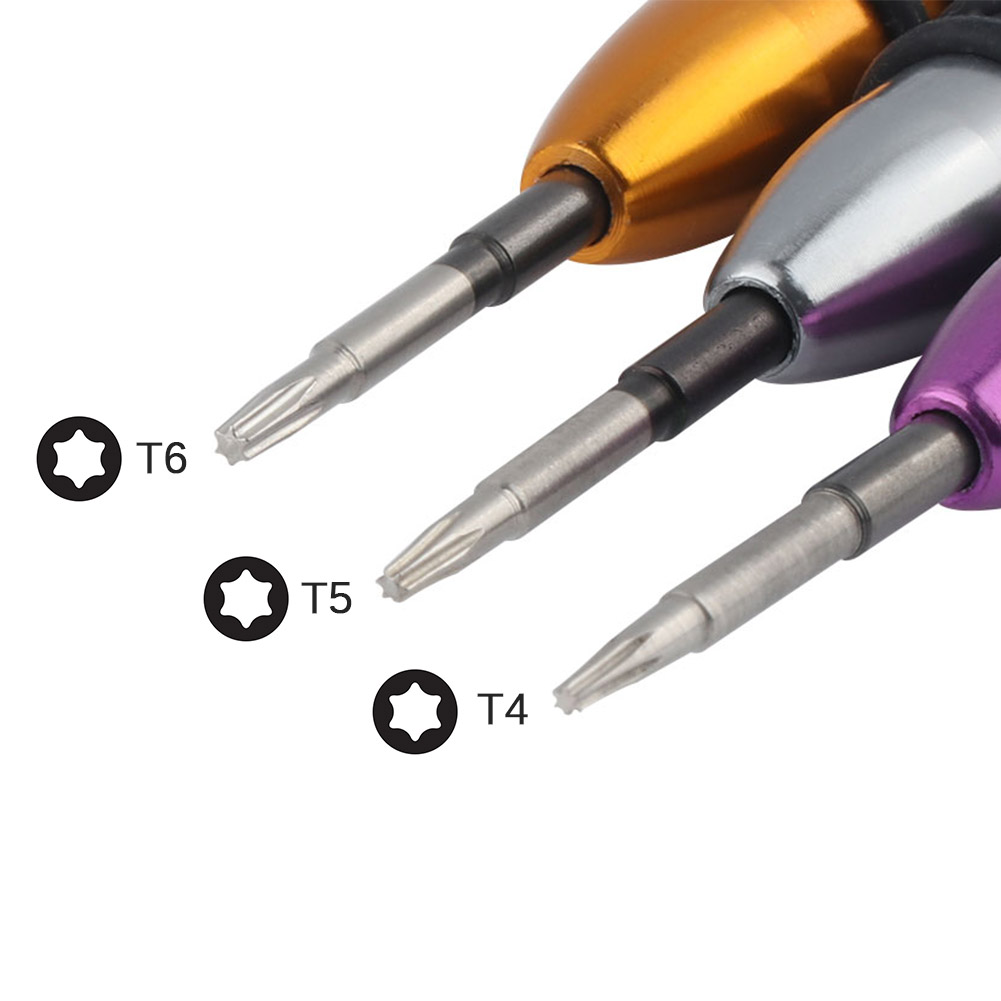 Tournevis Torx de précision T4 T5 T6 pour ordinateur portable, outil de réparation d&#39;ordinateur portable, tournevis magnétique Torx à 6 points pour petites vis