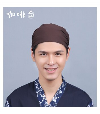 Japanese Ramen Noodle Restaurant Bar Sushi Chef Unisex Waiter Hat Turban Cap Men Women Kitchen Cooking Workwear Caps: 13