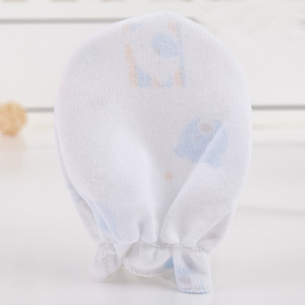 Guanti anti-presa per neonato da bambina per neonato traspiranti mantieni caldo i guanti invernali per la protezione del viso in cotone pieno 0-3 mesi