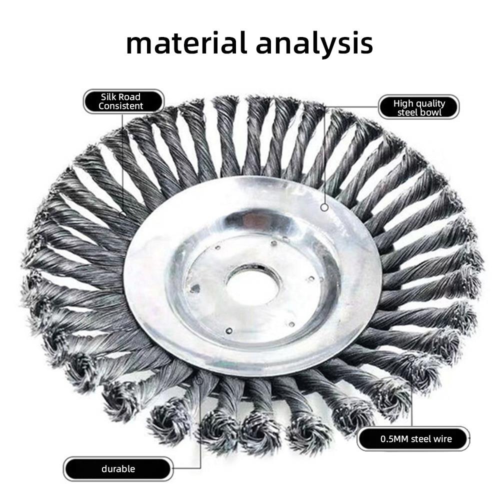 6/8 pulgadas cabeza cortadora de cepillo al aire libre actualizado Durable 6/8 pulgadas alambre de acero anudado cabezal de corte desbrozadora de césped