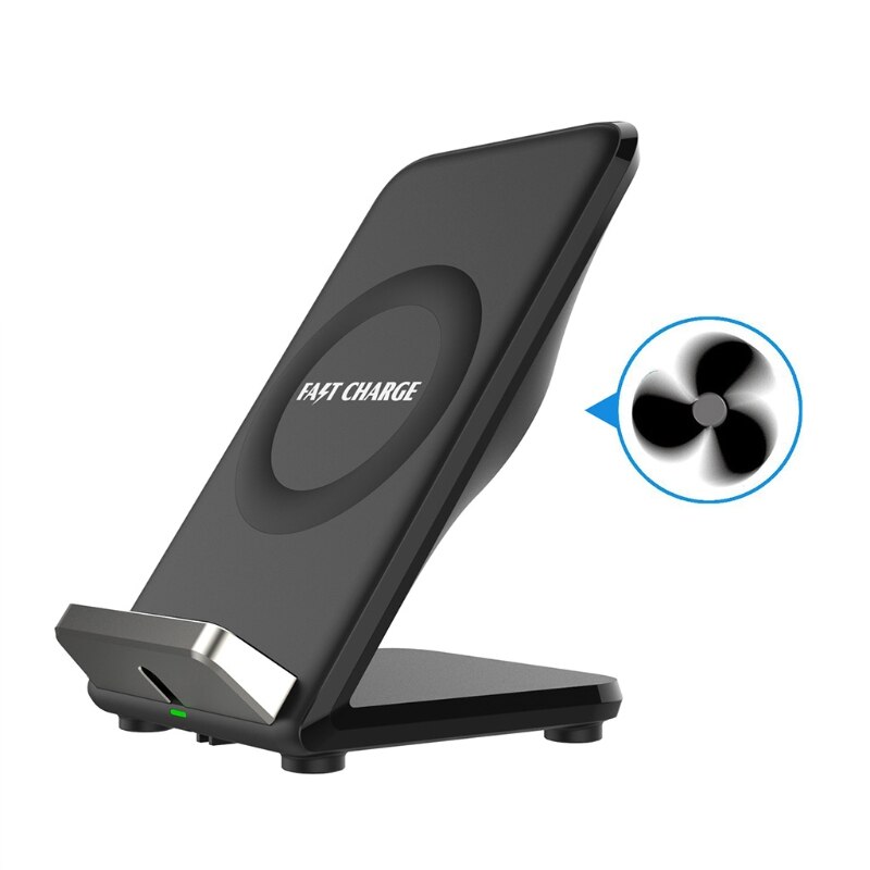 Wireless Charger with Cooling Fan Multifunctional Wireless Fast Charging Stand Compatible with Most Mobile Phones: Default Title