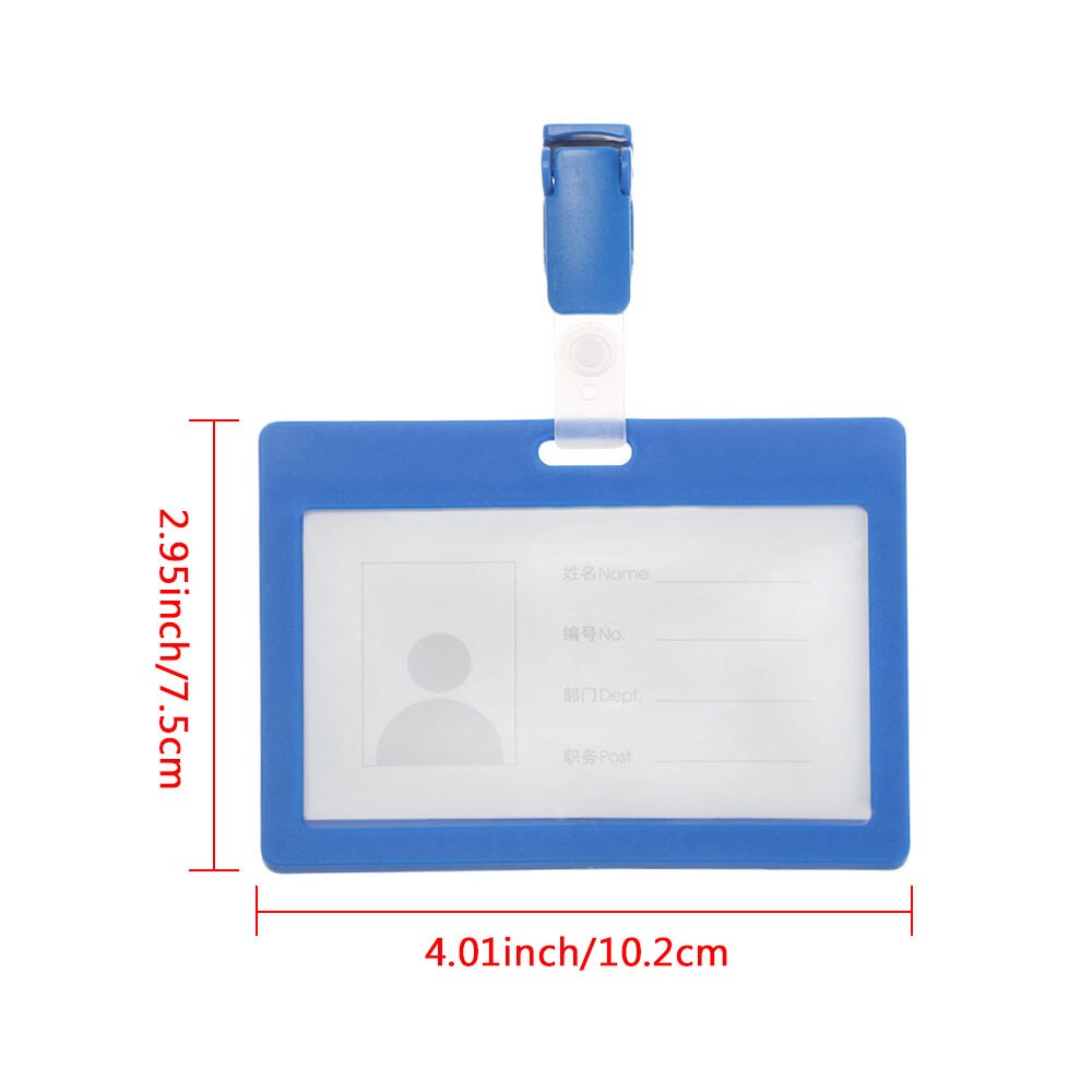1Pcs Replaceable Nurse Doctor ID Card Holder With Clip Business Work Name Badge Case For Bank Credit Card Office Supplies