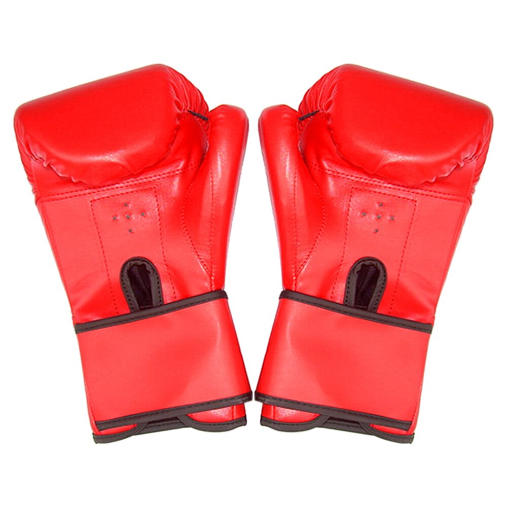 SUTENG 2 unids/par guantes de boxeo PU cuero dedo Protector medios mitones Mitten MMA Muay Thai ENTRENAMIENTO BOXEO lucha deportes