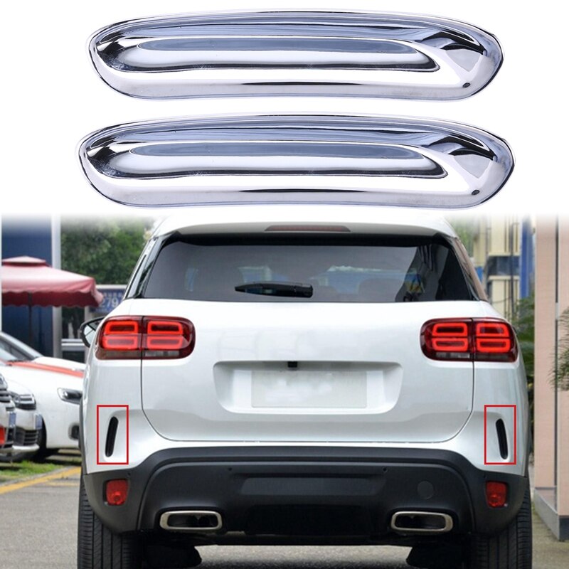 Auto Achterbumper Air Outlet Cover Achterbumper Shade Cover Voor Citroen C5 Aircross: Default Title