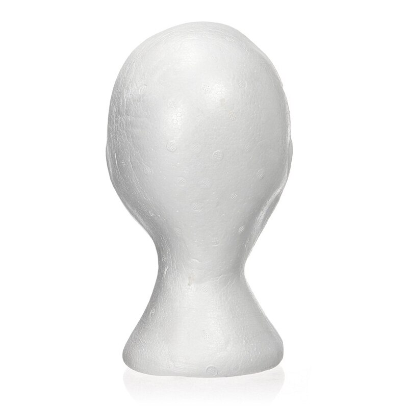 ! Cabeza de Maniquí de 27,5x52cm de espuma femenina (poliestireno) expositor para gorra, auriculares, accesorios para el cabello y wi