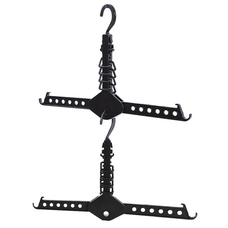 Portable 5-in-1 Multi-function Adjustable Clothes Hangers Stainless Steel Pant rack shelves Wardrobe clothes Hanger