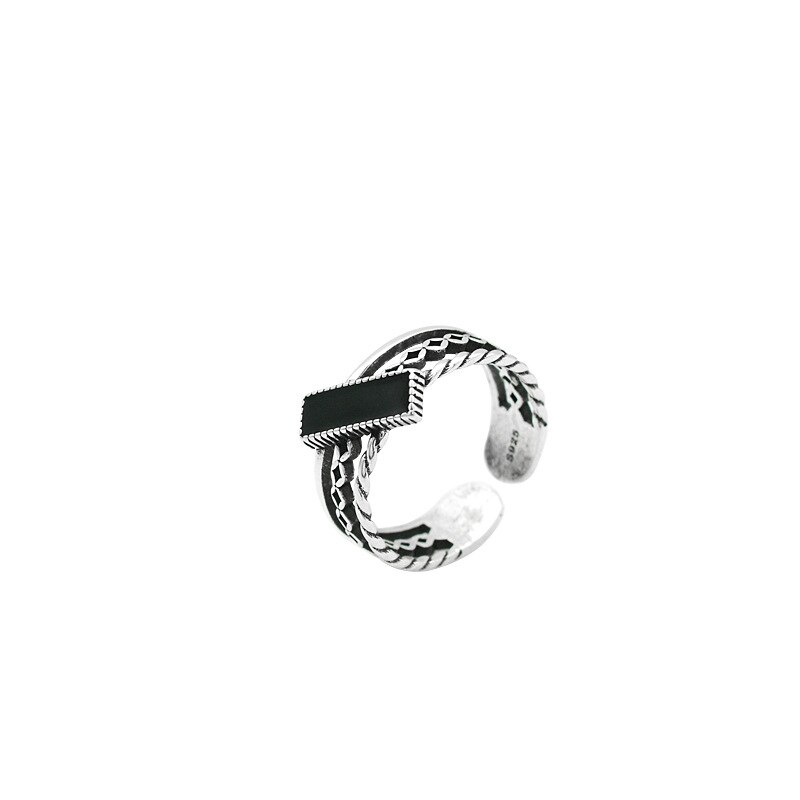 Persoonlijkheid Bohemian Vintage Zwarte Ringen Voor Vrouwen Mannen Vintage Ringen Gothic Sieraden Valentines