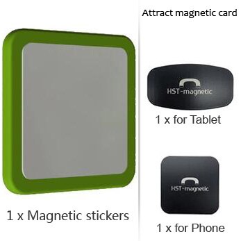 Soporte magnético de montaje en pared para tableta, accesorio de adsorción, conveniente para recoger y colocar, compatible con todas las tabletas para iPad Pro Air: green A