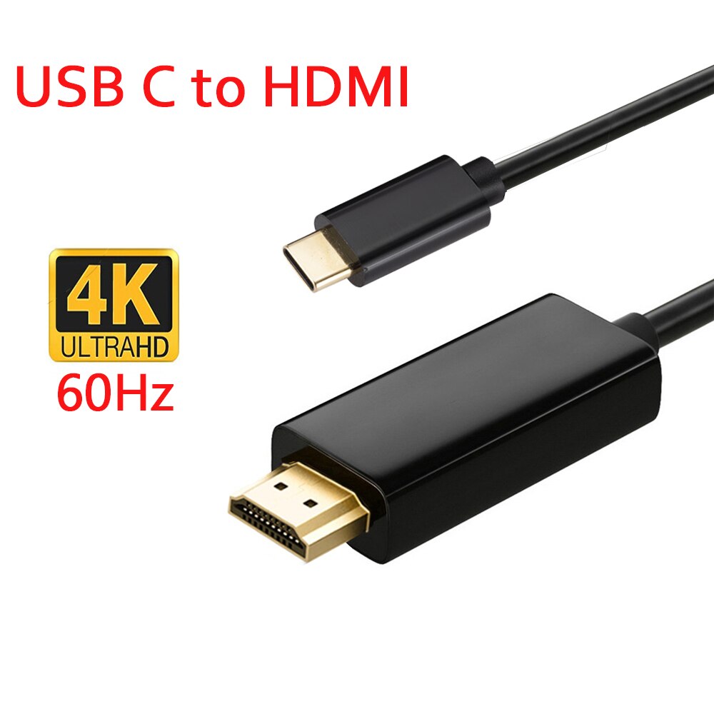 Displayport To HDMI-compatible Adapter 1080P 4K Display Port Converter for PC Laptop Projector MiniDP To Displayport Cable: Type C to HD 4K