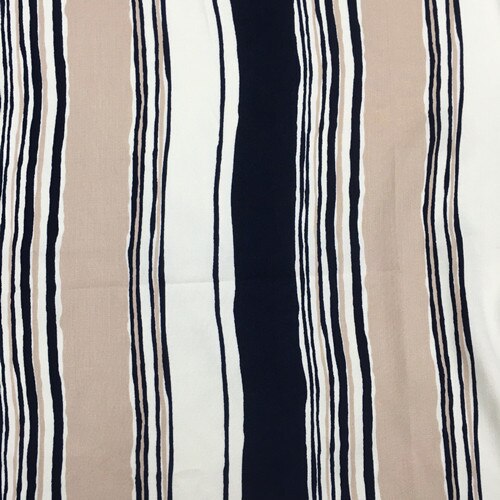 Tissu imprimé en sergé fin à rayures de couleur, 2022: 4