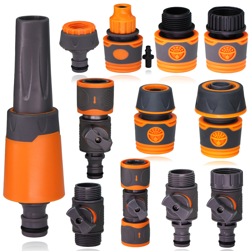 1/2 3/4 '' Gartenschlauch Schnellkupplungen Gummi-Kunststoff-Kupplungsrohr Wasseradapter Reparaturgelenk Bewässerung Autowascharmaturen