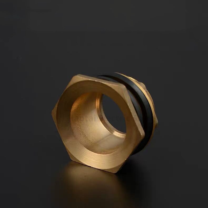 Brass inner and outer wire water tank joint 1 / 2 drain outlet water tower water tank fish tank water bucket accessories