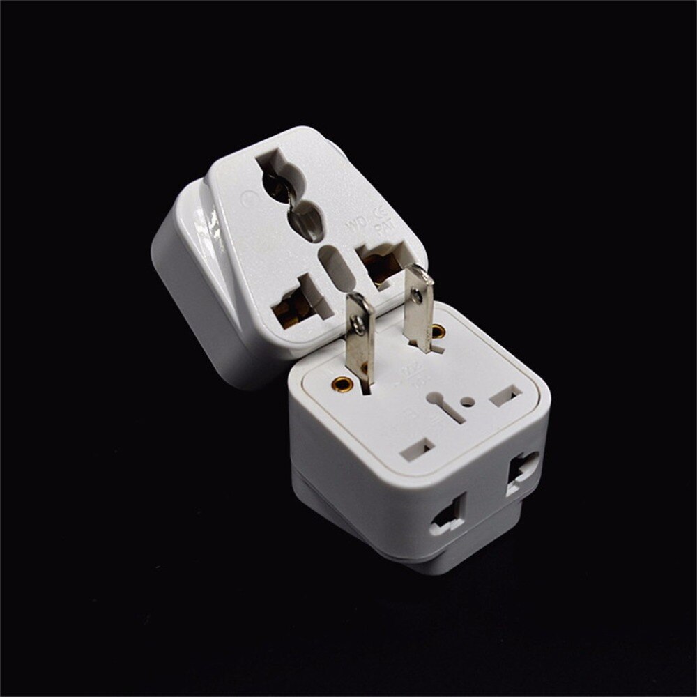 in Stock! 2 pin AC American USA Power Plug Adapter Travel Converter Australia UK USA EU