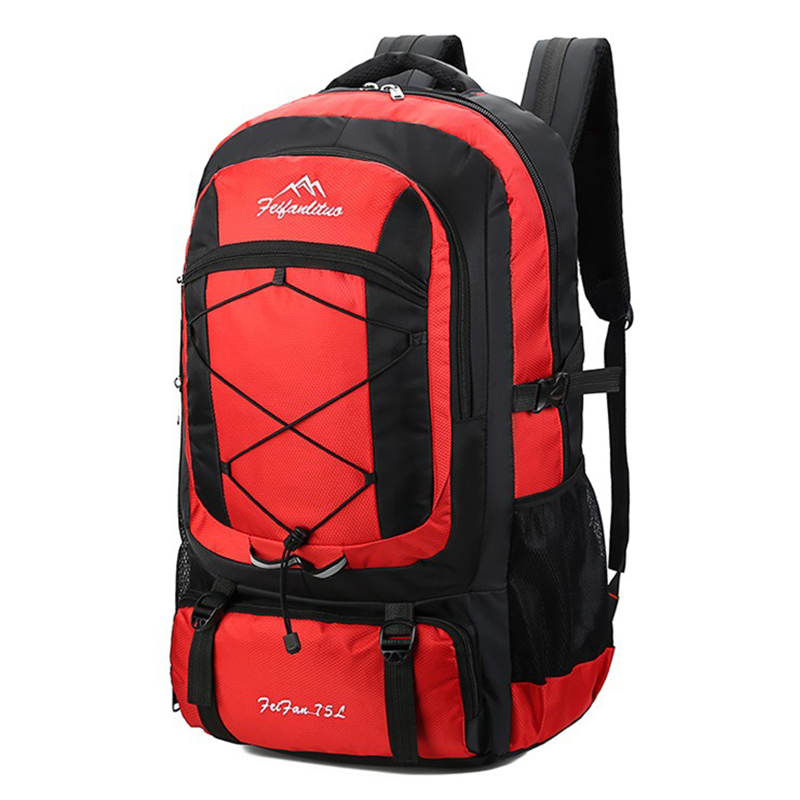 75L Waterproof unisex men backpack travel pack sports bag pack Outdoor Camping Mountaineering Hiking Climbing backpack for male