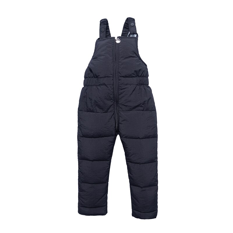 Børn vinter overalls småbørn piger &amp; drenge vinter jumpsuits børn tykke varme bukser børne overalls til drenge 1-5 år: Sort / 4t