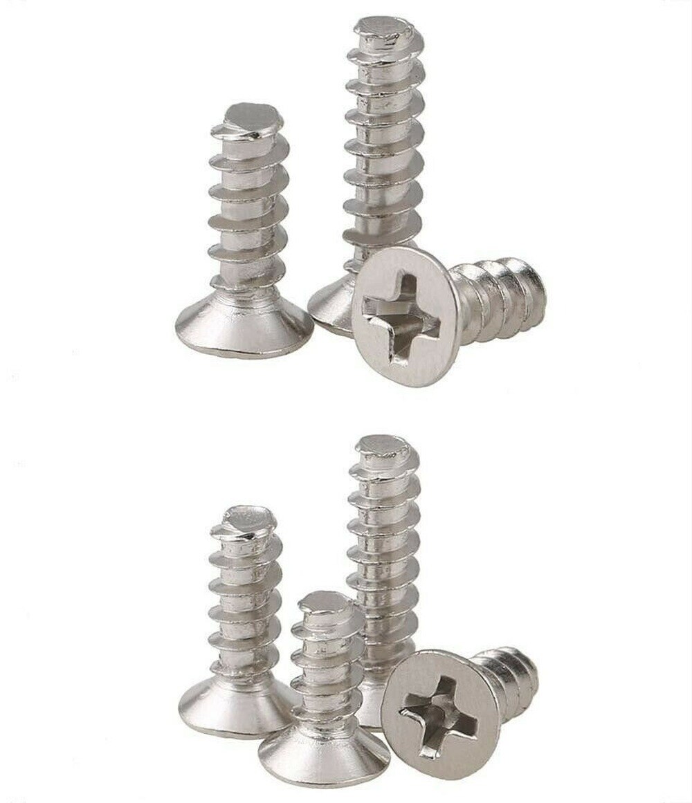 100PCS M3 M3.5 M4 Nickel-plated cross countersunk head tapping screws glasses small screws