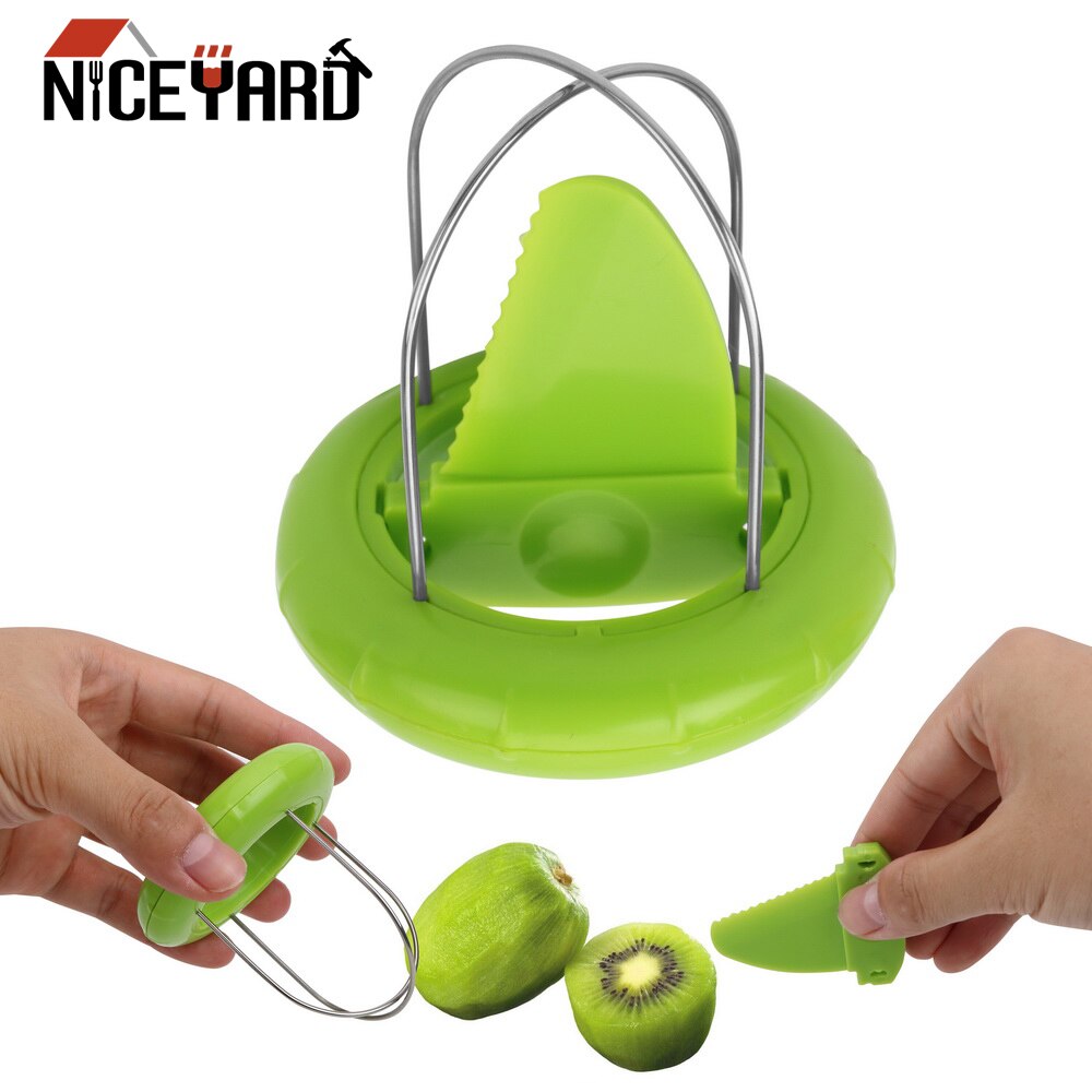 NICEYARD 1 Stuk Keuken Dunschiller Fruit Kiwi Cutter Apparaat Gesneden Keuken Gereedschap Willekeurige Kleur Graven Core Twister Slicer