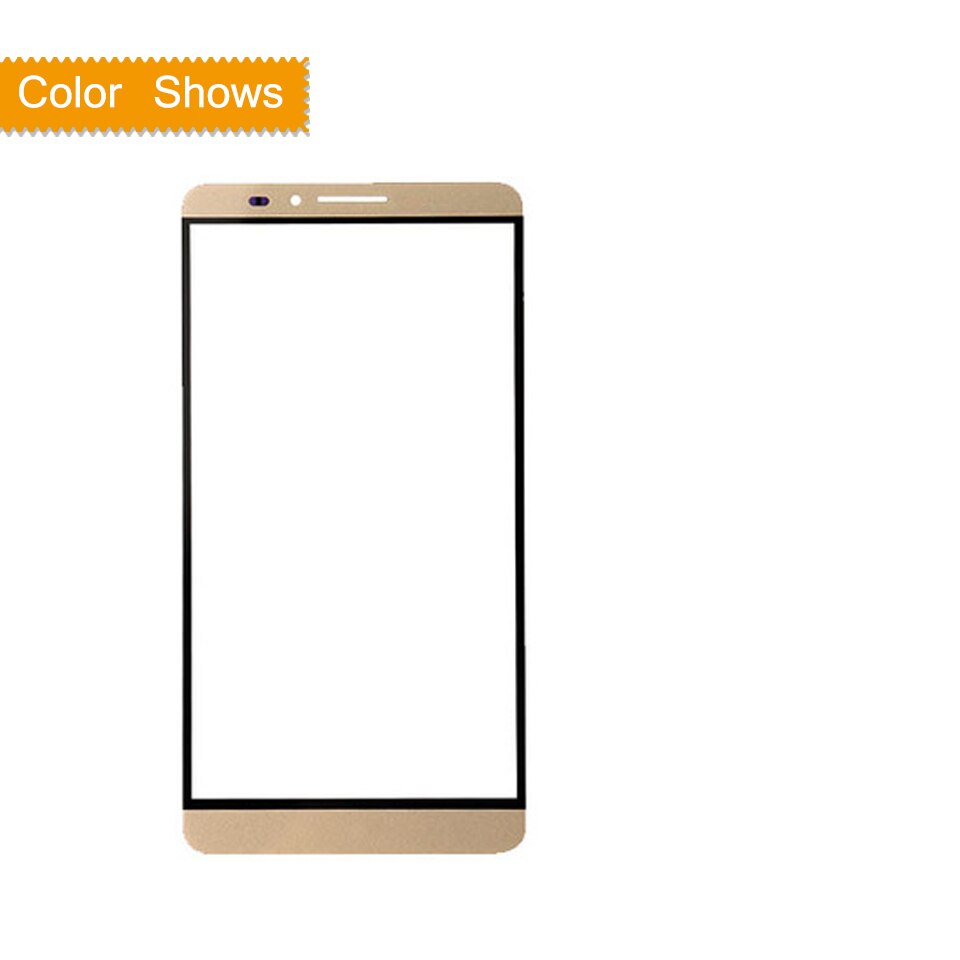 6.0 "para huawei ascend companheiro 7 sensor do painel de toque da tela toque digitador vidro frontal exterior nenhum lcd substituição MT7-L09 MT7-L10: gold no gift