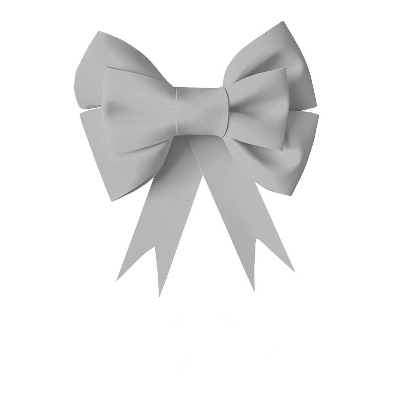 50cm Große Größe verrotten Bogen Dekoration Hochzeit Geburtstag Party Handgemachte DIY Dekoration Heimat Dekoration Bogen Schießen Requisiten Dekoration: hell grau