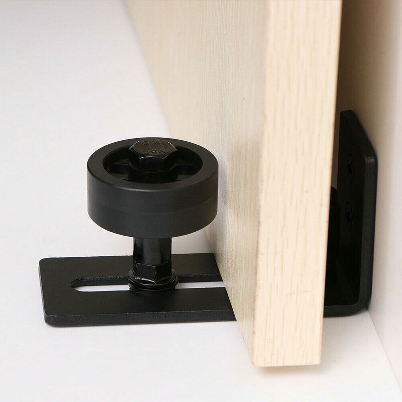 8 In 1 Carbon Steel Sliding Barn Door Floor Guide Stay Roller for Barn Door Slide Rail Mechanism Furniture Hardware Accessory