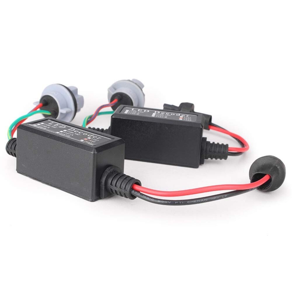 Fuleem 2 stk feilfri ledet dekoder anti hyper frontlys motstand dekoder 7440, 7441, 990, 991, 992, 992a, t20, w215w, w3 x 16q