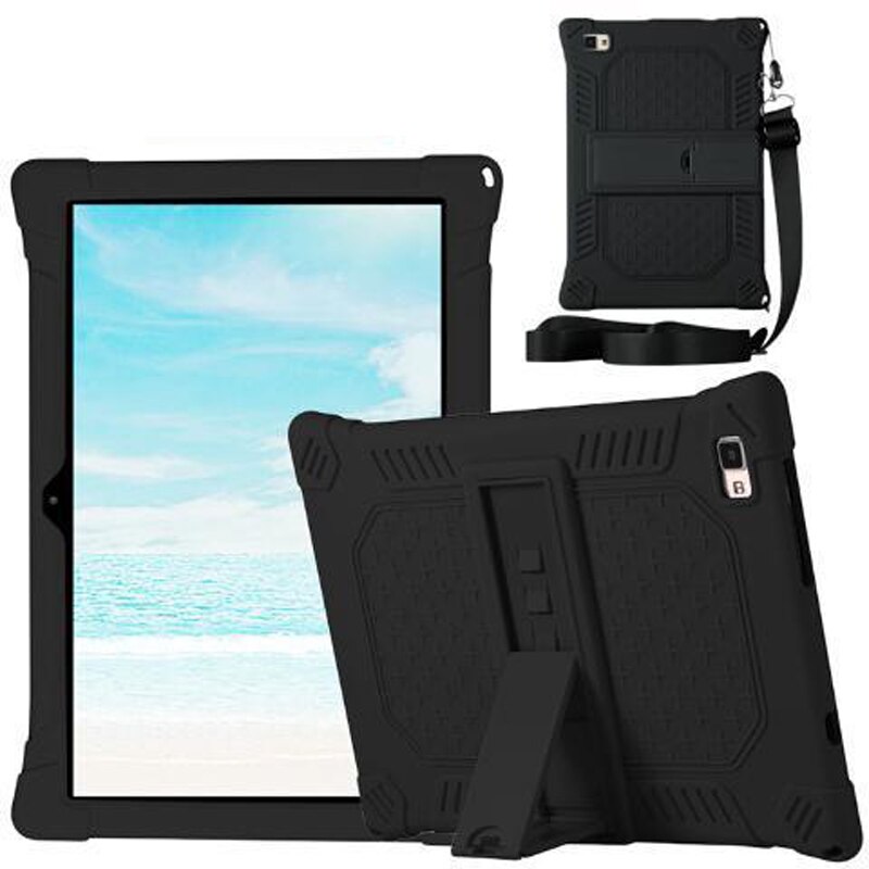 Miękkie silikonowe etui do tabletu Teclast M40 10.1 Cal pokrowiec na Tablet Teclast P20HD: Black / Teclast M40