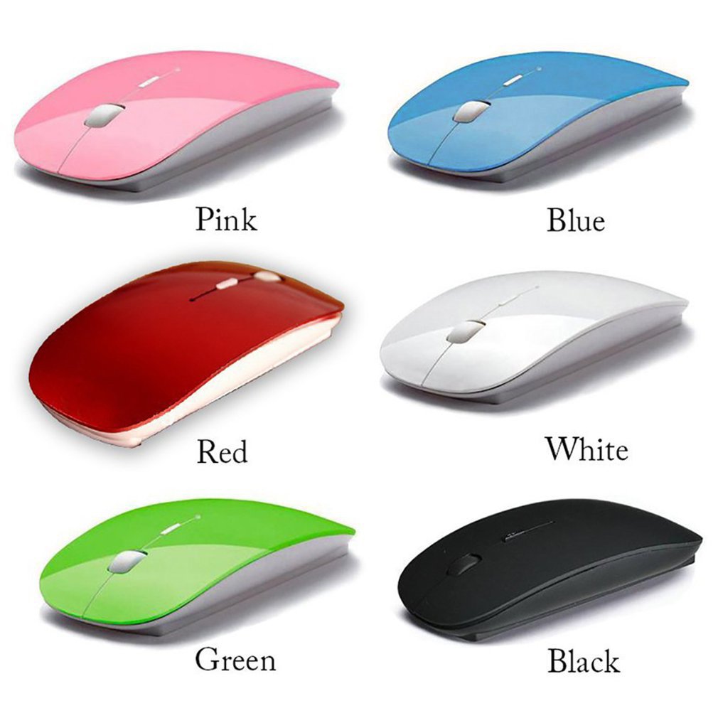 Factory Direct Supply Mouse Special Offer Thin Wireless Mouse 2.4g Blue Ray Notebook Computer Mouse