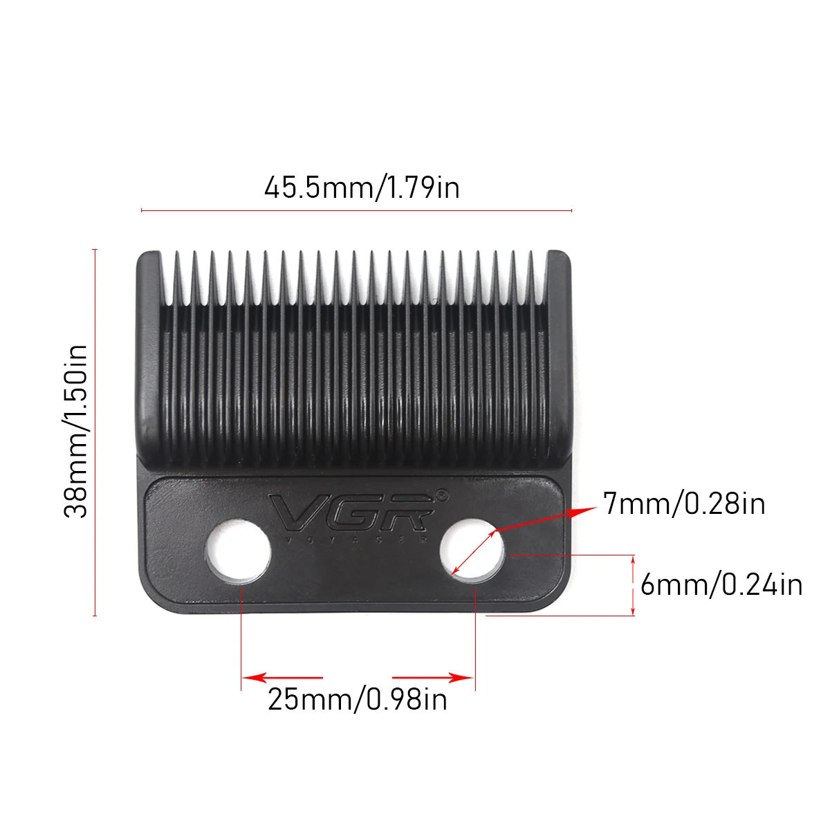 VGR V-003 DLC Blade Hair Clipper Blade Trimmer Replacement Original Cutter Head Barber Accessories