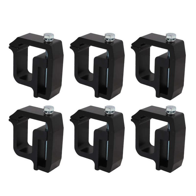Set Of 2 Aluminum Toolbox Clamps TB200UM For Truck Bed Storage Boxes - Universal