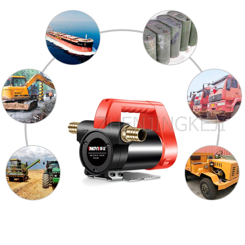 12V / 24V Electric Oil Pump Forward And Reverse Self-priming Diesel Pump Tanker Vehicle Small Automatic High Power Pumping Tools