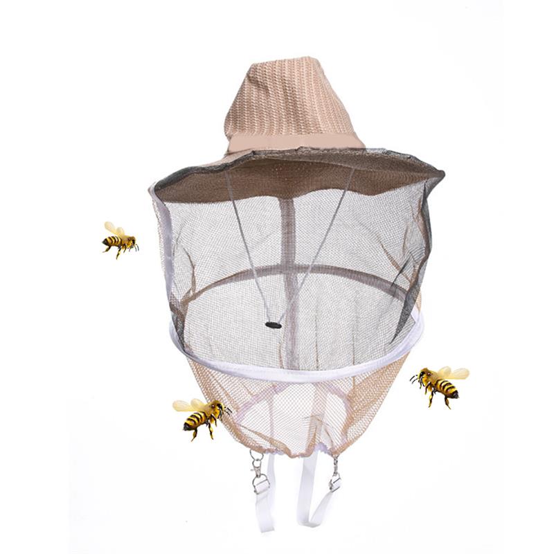 Schutz Imker Ausrüstungen Bienenstock Bienenzucht Cowboy Hütte Moskito Biene Insekt Netz Schleier Kopf Gesicht Schutzhülle Zubehör