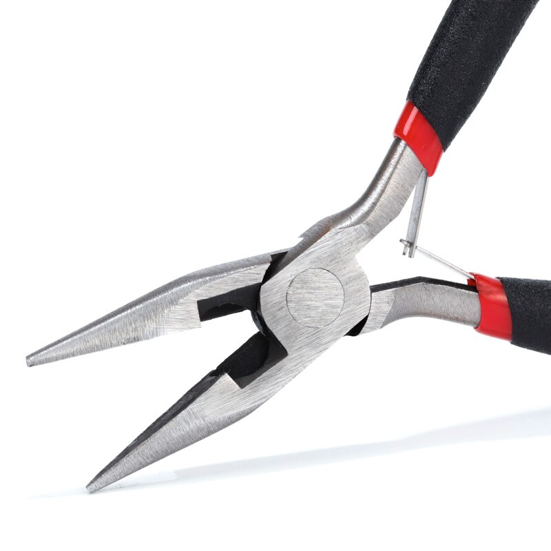 Smycken reparationsverktyg verktygstång tandlös tång vice vice hängande ringtång ringöppnare pincett koppar bromsok: Svart