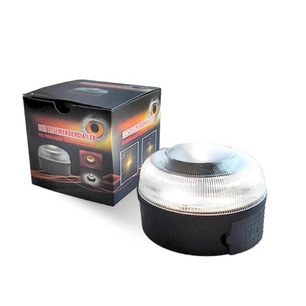 HELP FLASH SMART y luz de emergencia baliza v16 AUTÓNOMA de señalización de emergencias con linterna homologada por DGT