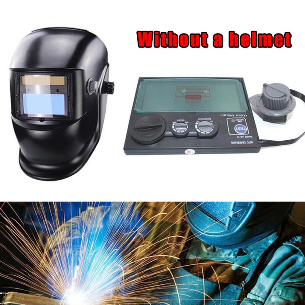 1*Welding Goggle Lens ABS + LCD Screen Solar Auto Darkening Mask Goggles Lens Fit For Welding Helmet