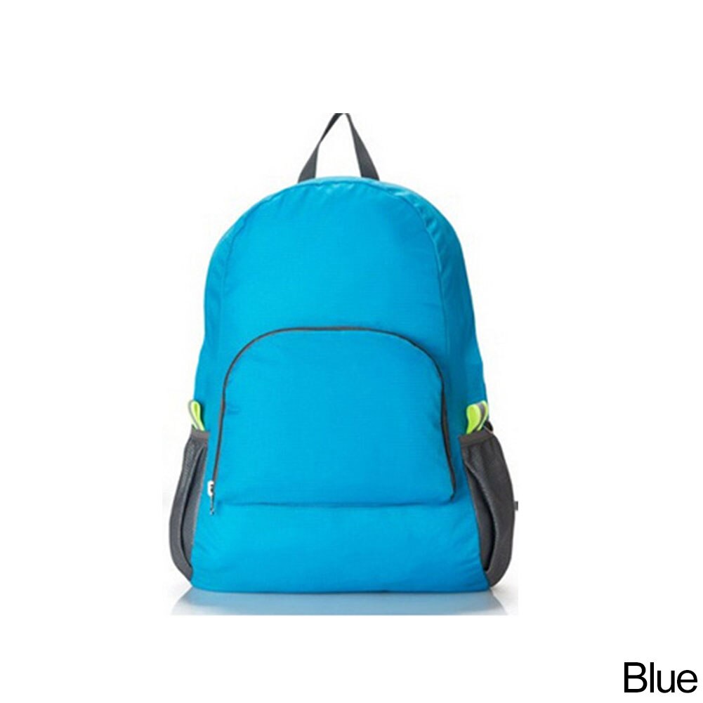 Zaino pieghevole a 8 colori zaino sportivo da esterno di grande capacità zaino da campeggio zaino da pesca borsa da ciclismo per Unisex: Blu