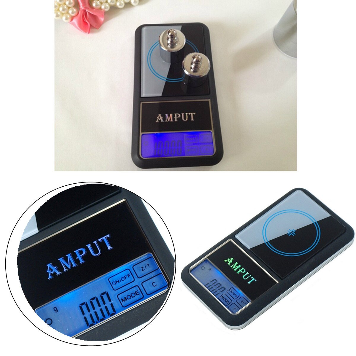 Digitale Sieraden Weigtht Elektronische Pocket-Schaal 0.01g x 200g Touch-Screen Lcd Touch-Control knoppen 12x6.5x1.7 cm