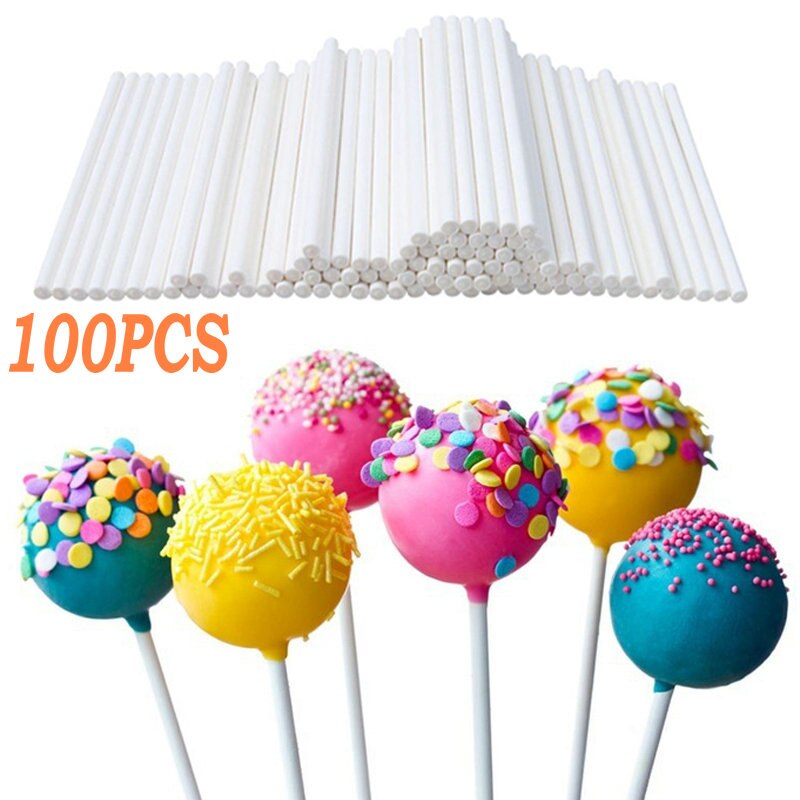 100pcs/Set 8/10/12cm Long Pop Pepar Lollipop Stick for Lollipop Chocolate Sugar Stick Pole Handle Rod
