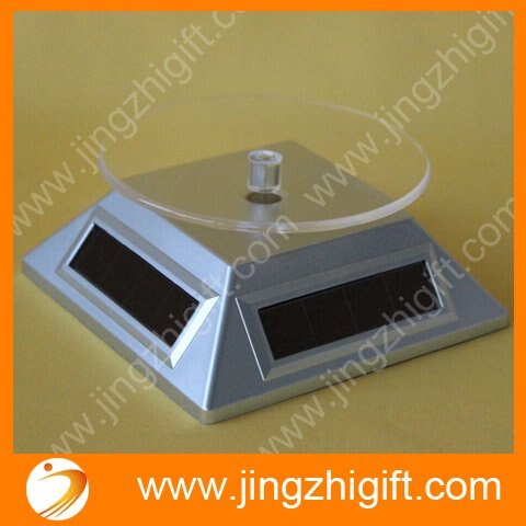 Solar rotating display stand in the retail stores or supermarkets
