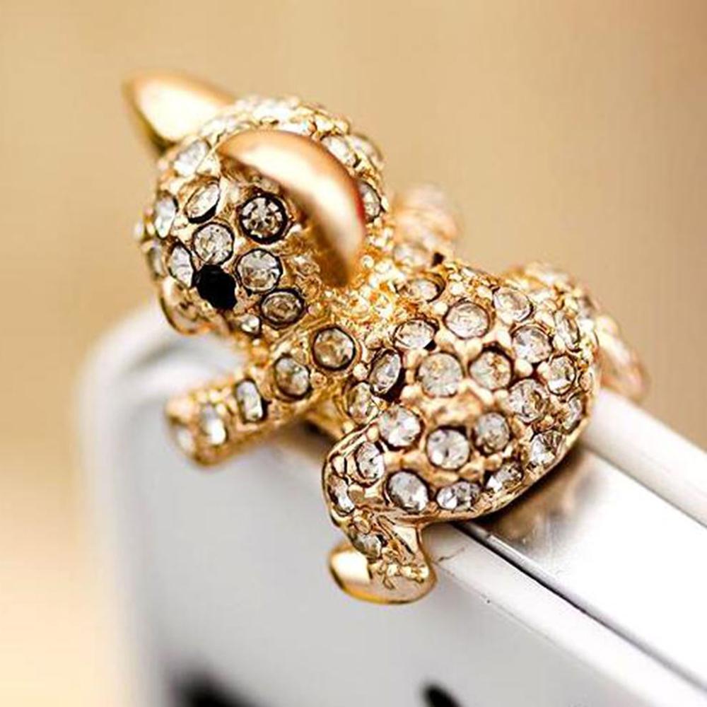 Cute Diamond Cat Pattern koala Anti Dust Plug For Phone Accessories Earphone Jack for iphone samsung xiaomi