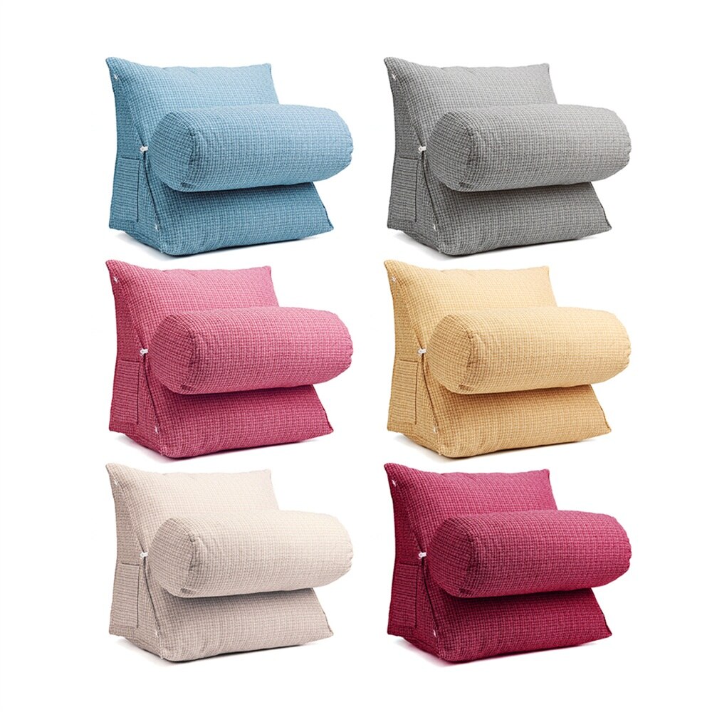 Poduszka z klinem poduszka z bawełny sofa regulowana z powrotem poduszka z klinem pas lędźwiowy wspierający z głową na szyję poduszka robić czytania