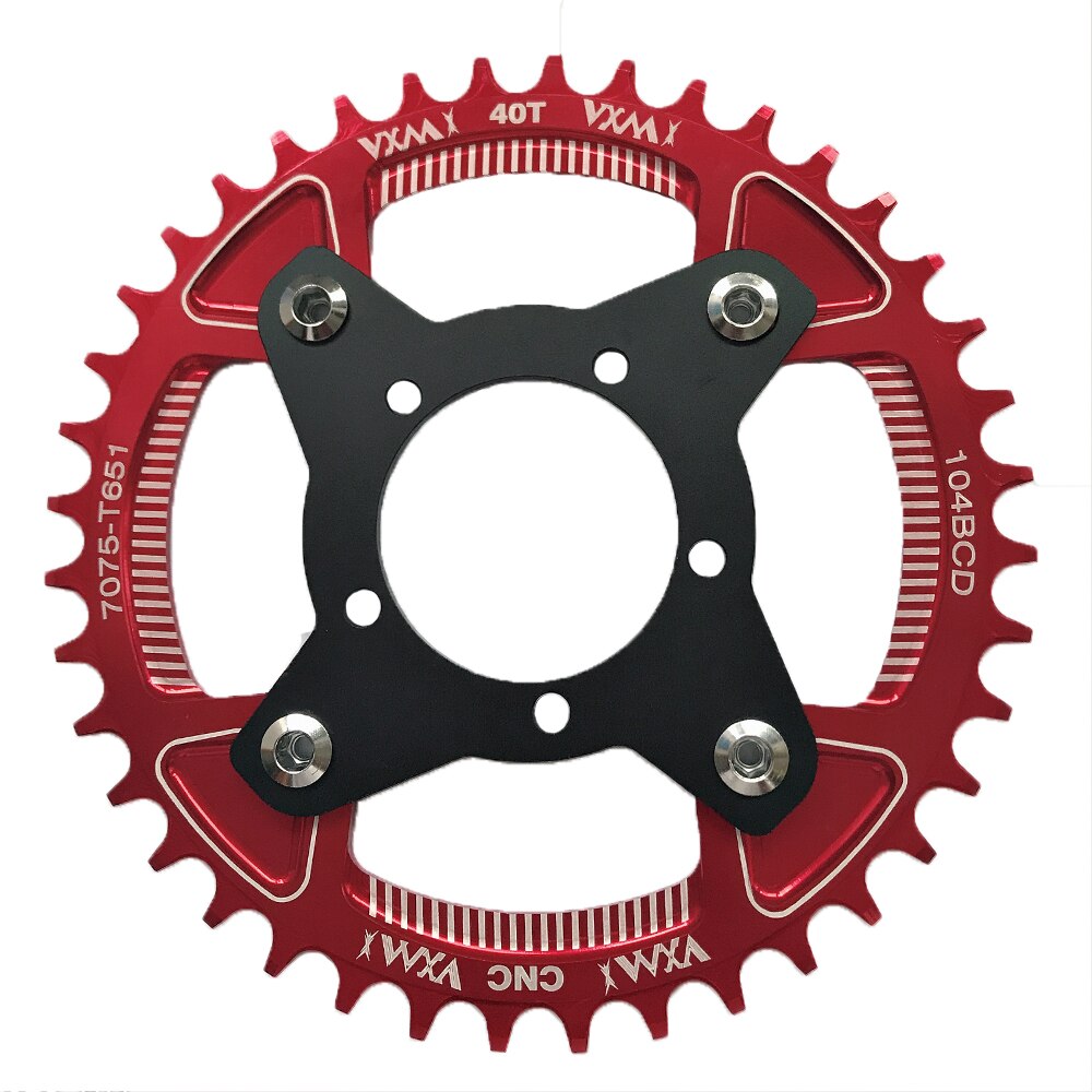 E-bike 40T 42T 104BCD Chainring For Bafang BBS01 BBS02 Mid Drive Motor DIY Chain Wheel for 8FUN Electric Bicycle Conversion Kit