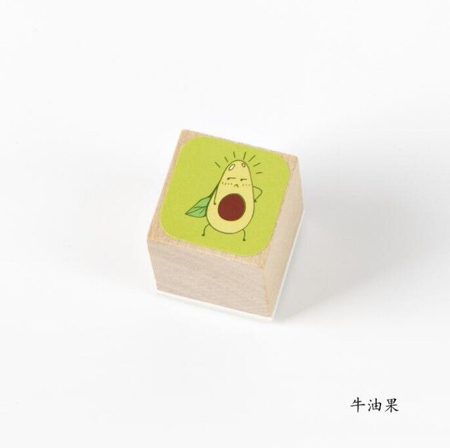 Cute cartoon Fruit series stamp DIY wooden rubber stamps for scrapbooking stationery scrapbooking standard stamp: 5