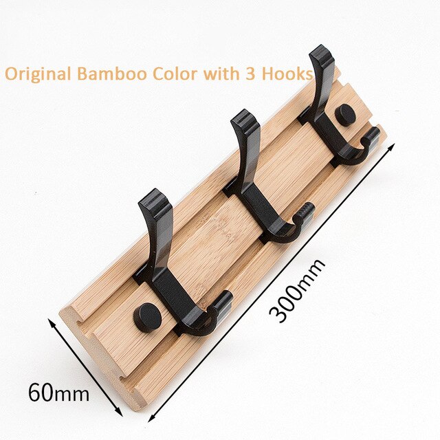 Nórdica pared estante para colgar abrigos pared ropa colgador de llaves ganchos colgador de puerta titular de la bolsa de armario de dormitorio de madera de percheros para sombrero: 3 Hooks