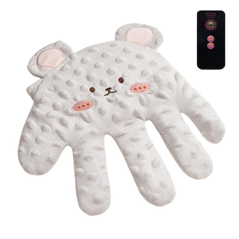 Soothing hand baby calming pillow for children, soft and breathable sleep aid for toddlers with gentle vibration: Yellow