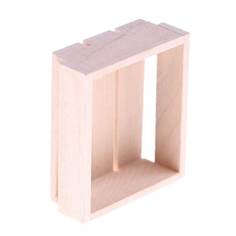 Kuchnia drewniane pudełko miniaturowe akcesoria kuchenne rama drewniana DIY drewniany domek dla lalek miniatury 1:12 akcesoria domek dla lalek