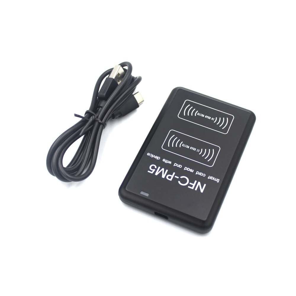 dual-frequency 125KHZ 13.56MHZ NFC PM5 IC/ID Duplicator RFID Reader Full Writer Decoding Function Card Copier