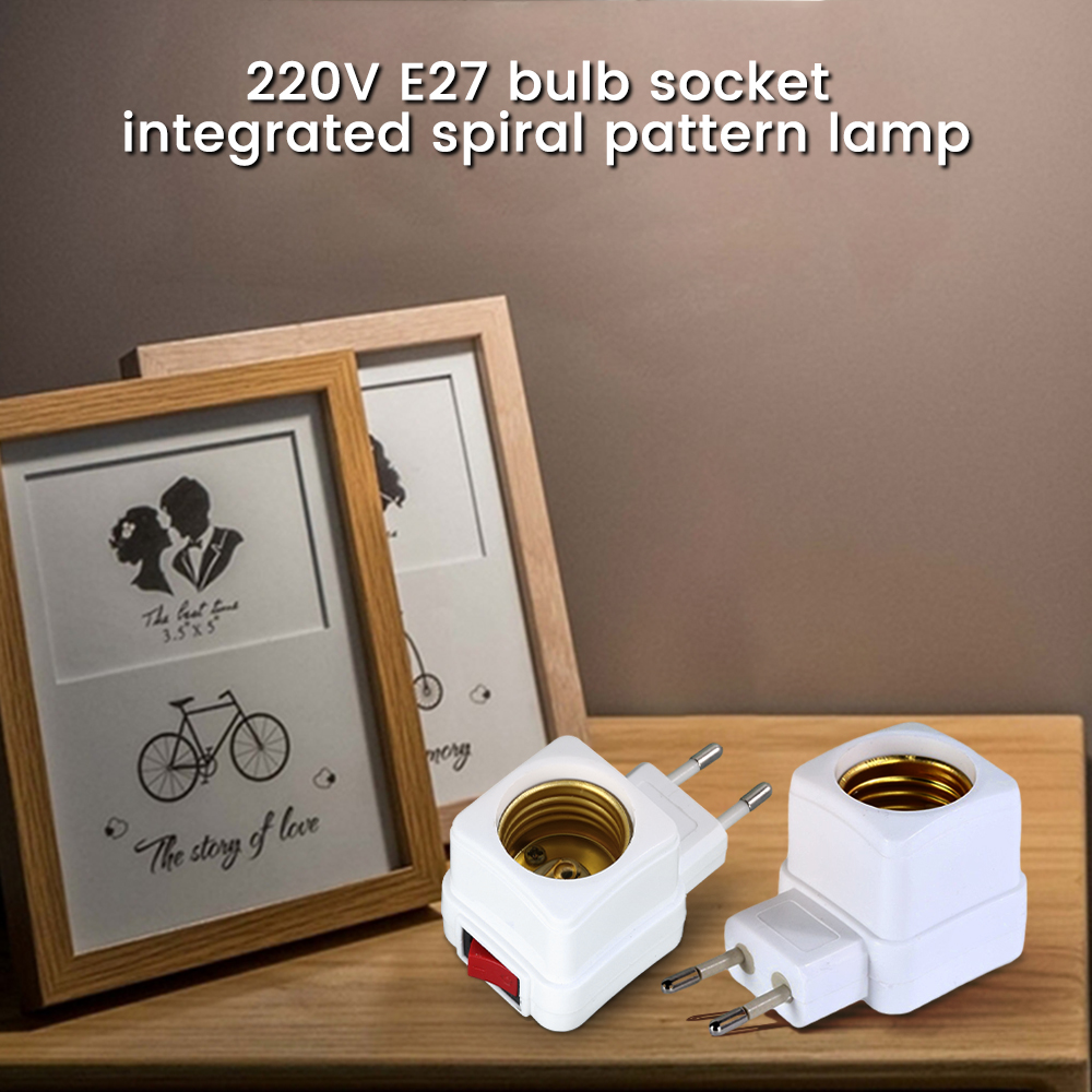 E27 led-pærer fatning base holder adapter konverter hvid lys pære fatning med tænd/sluk kontrol wwitch