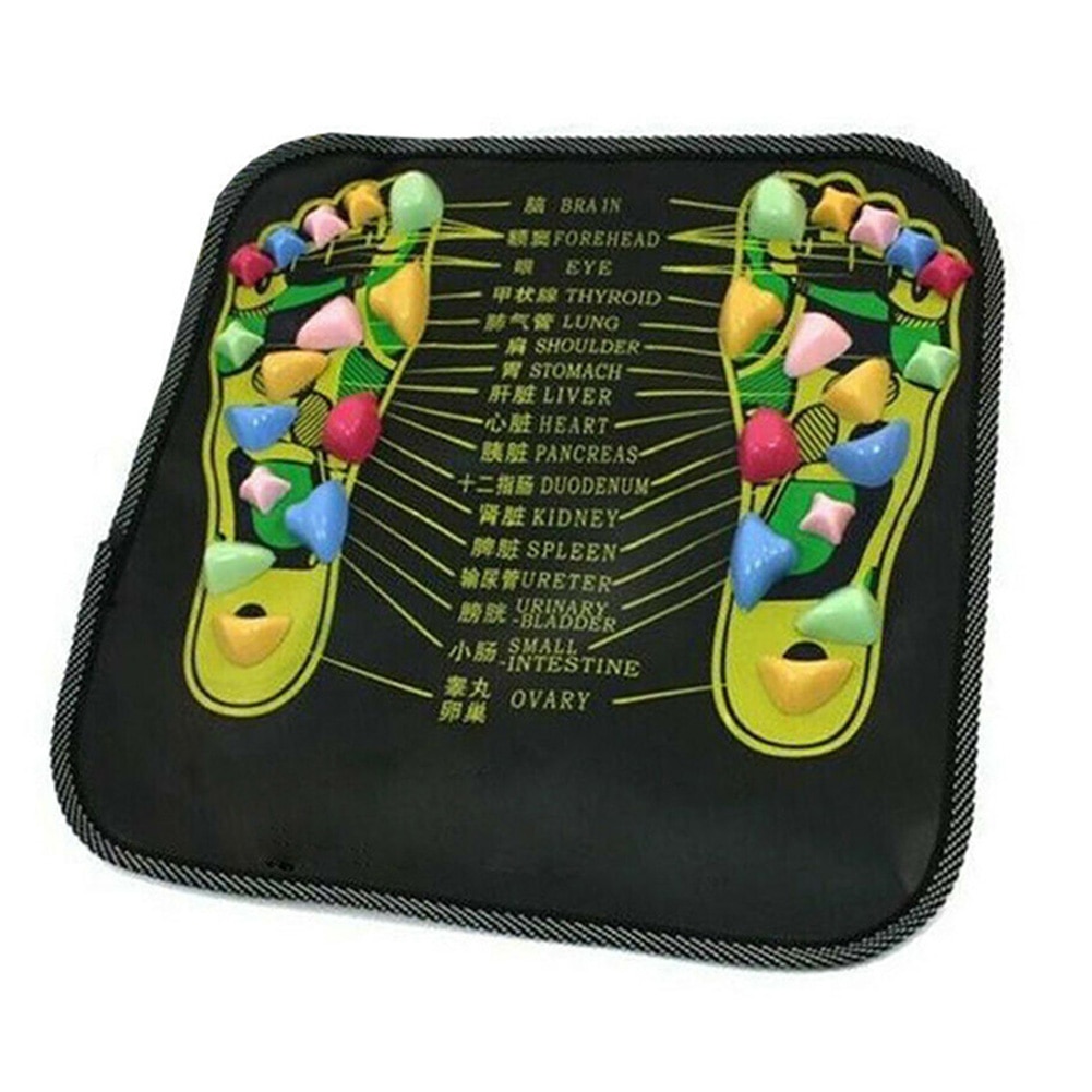 Acupressuur Mat Pad Massager Reflexologie Walk Stone Voet Lopen Massage Mat P9: Default Title