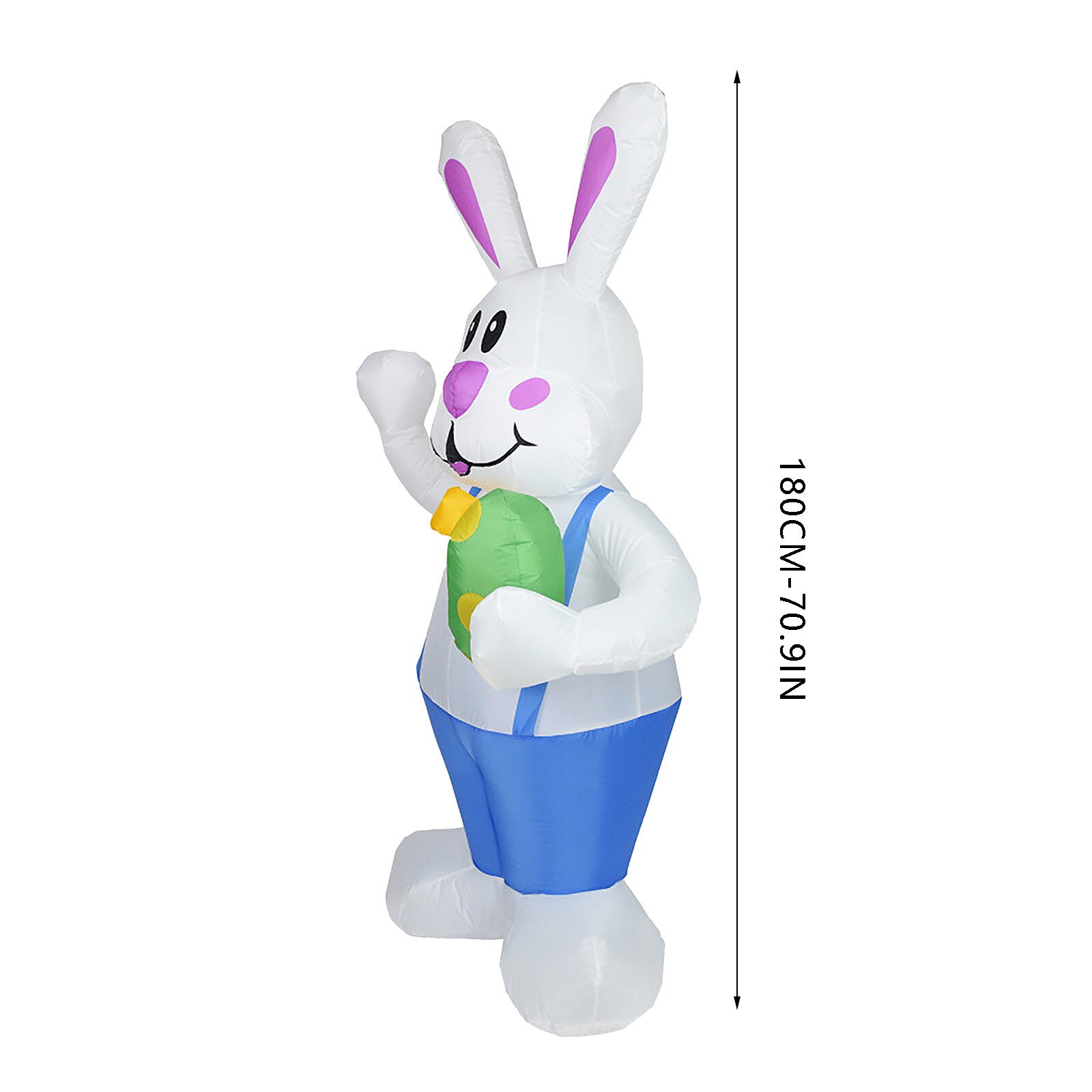 1.9m Inflatable Easter Bunny Doll Toy LED Night Light Figure Yard Outdoor Garden Party Ornament home Decorations